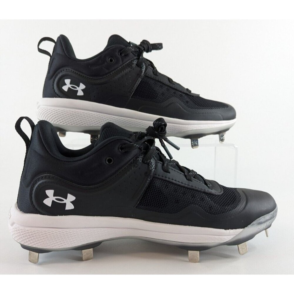 Under Armour Womens Softball Cleats Size 7 Black Metal Glyde MT 3024328-001